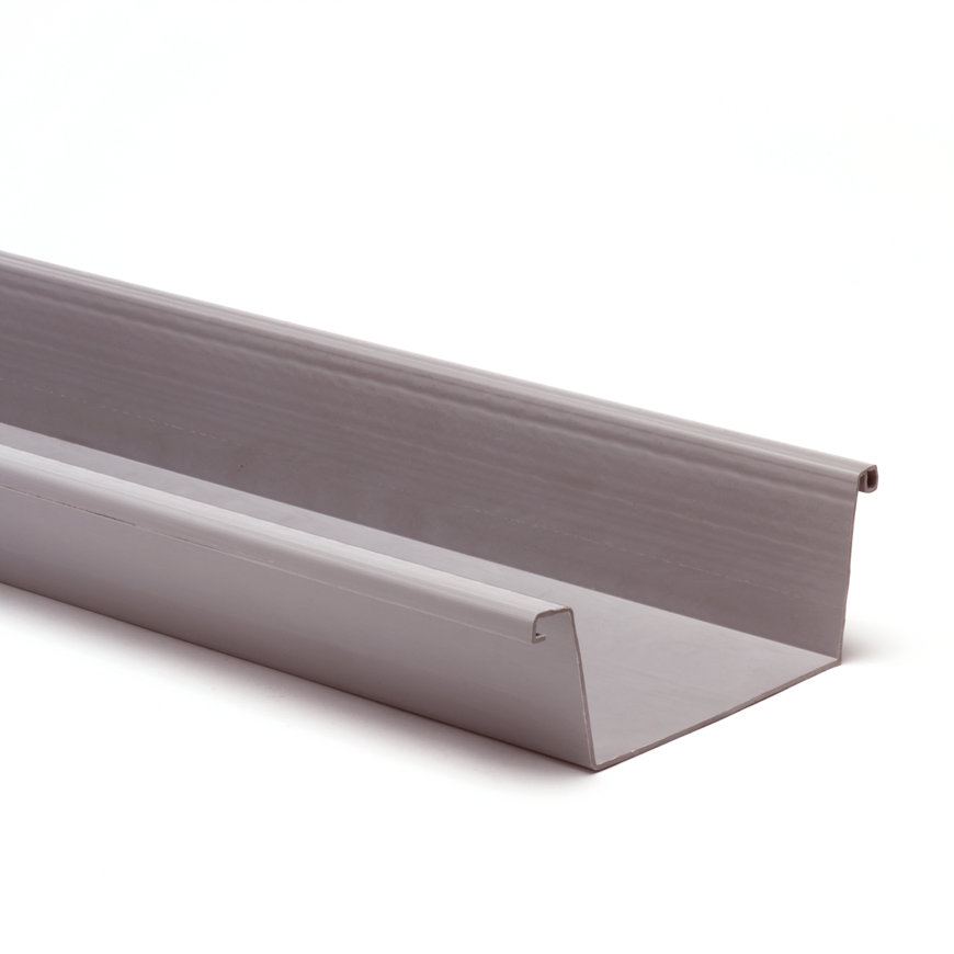 S-lon PVC bakgoot 140mm grijs